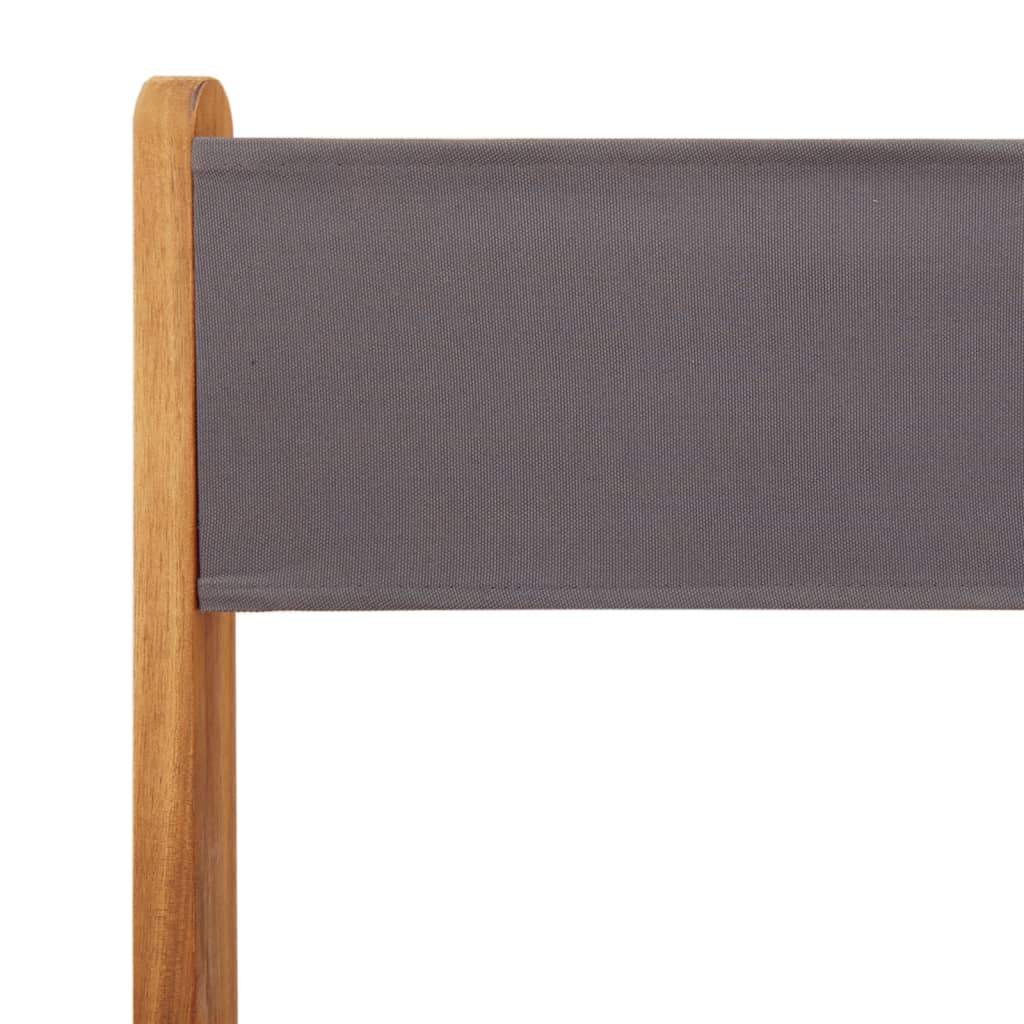 Bistro stolice 2 kom antracit masivno drvo bagrema i tkanina