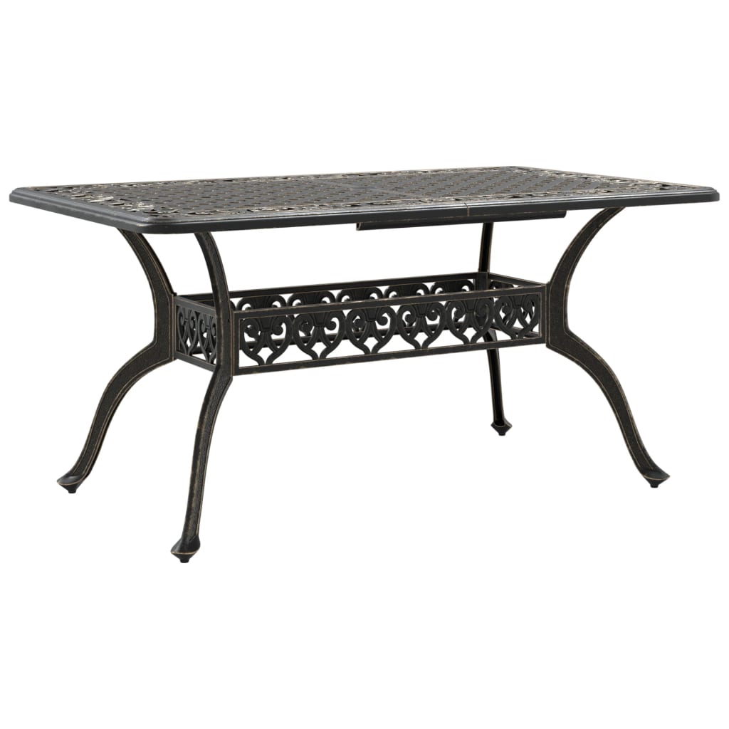 Vrtni stol brončani 150 x 90 x 72 cm od lijevanog aluminija