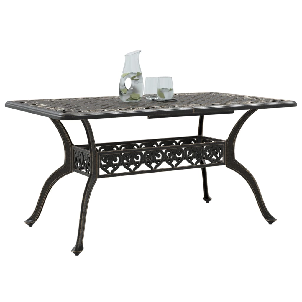 Vrtni stol brončani 150 x 90 x 72 cm od lijevanog aluminija
