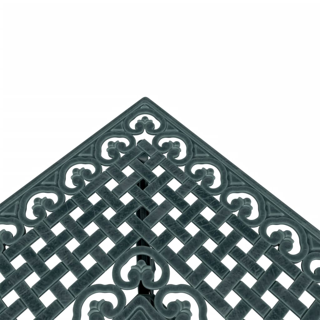 Vrtni stol zeleni 80x80x75 cm od lijevanog aluminija