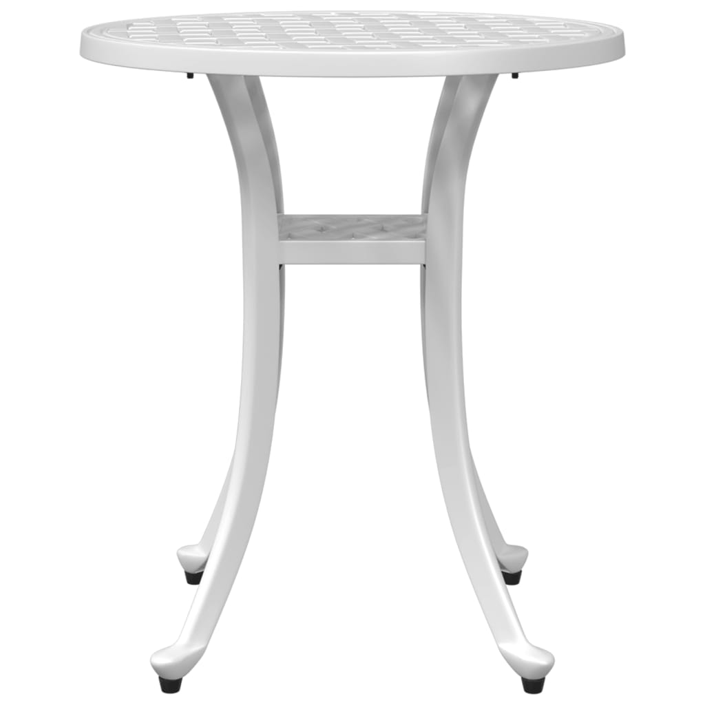 Vrtni stol bijeli Ø48x53 cm od lijevanog aluminija
