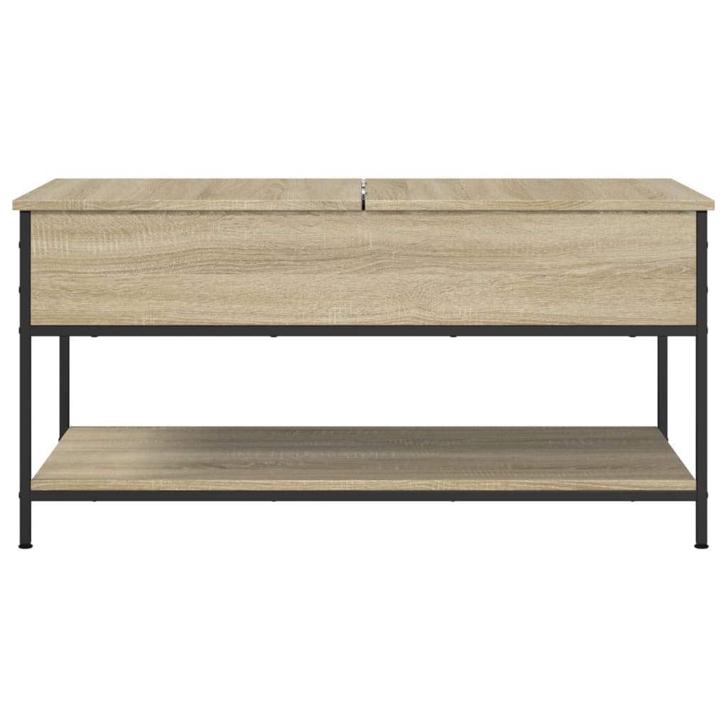 Stolić za kavu boja hrasta sonome 100x50x50 cm od drva i metala