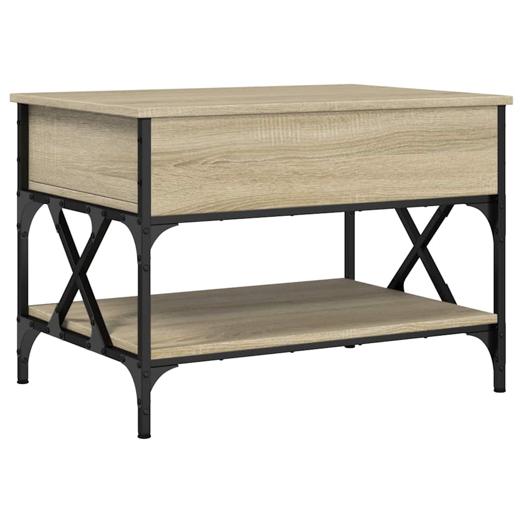 Stolić za kavu boja hrasta sonome 70x50x50 cm od drva i metala
