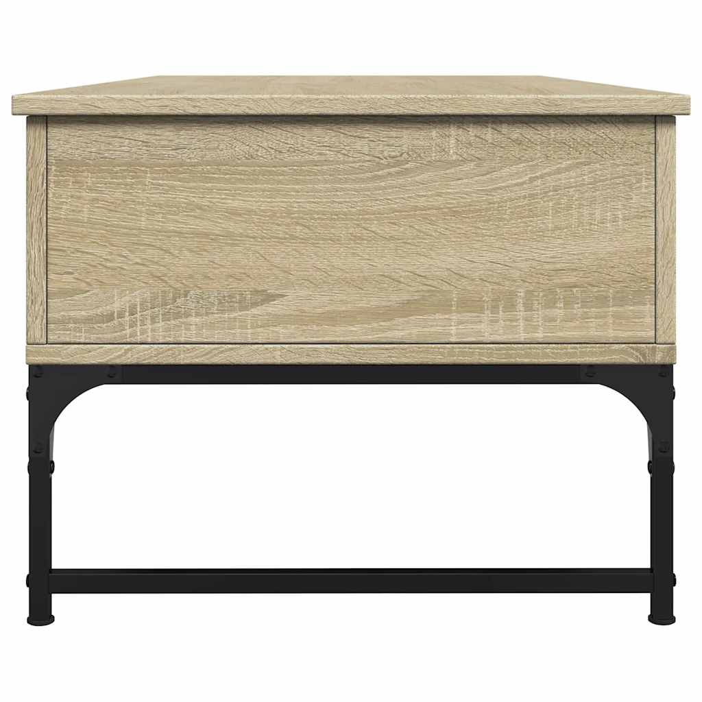 Stolić za kavu boja hrasta sonome 100x50x40 cm od drva i metala