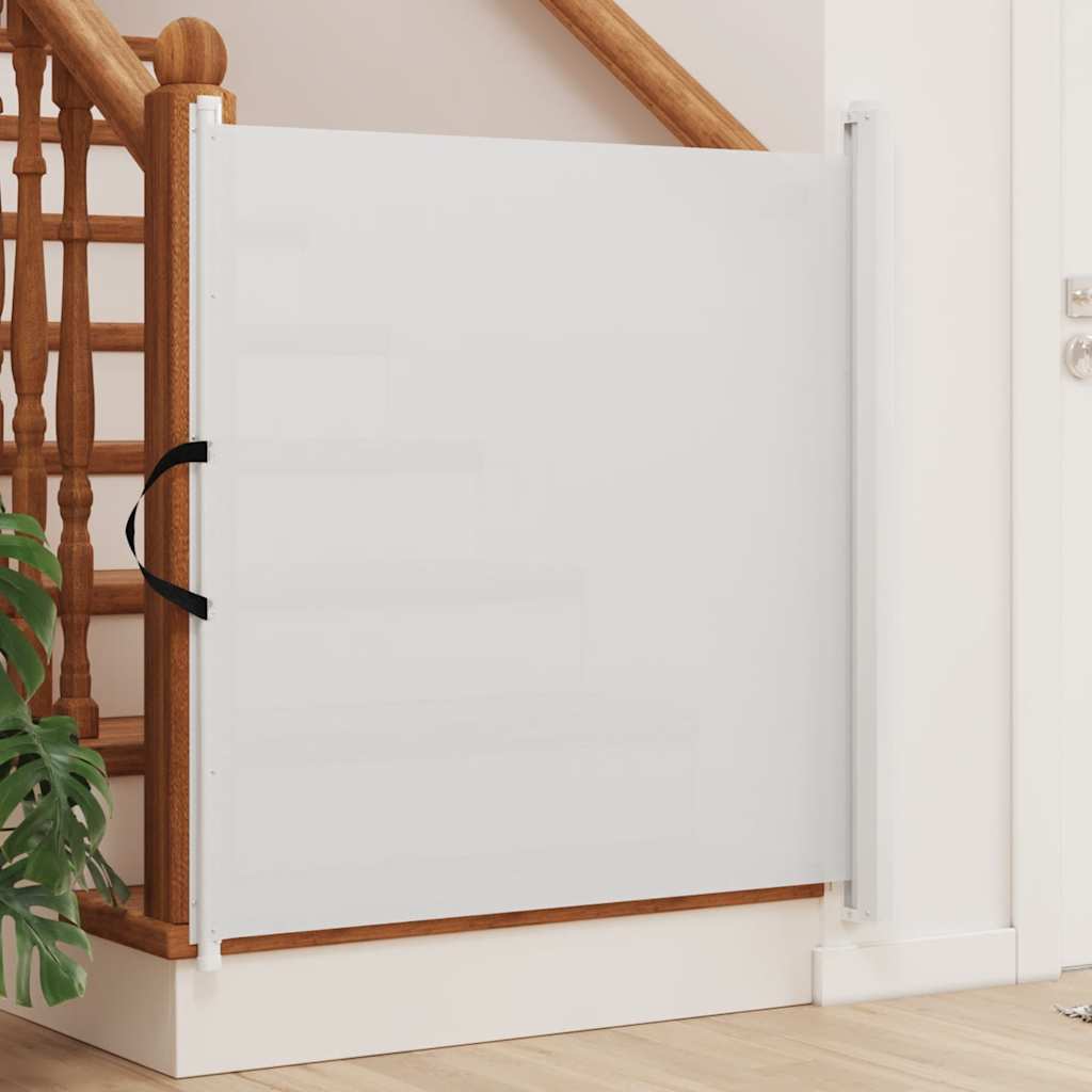 Uvlačiva vrata za kućne ljubimce bijela 102,5x125 cm