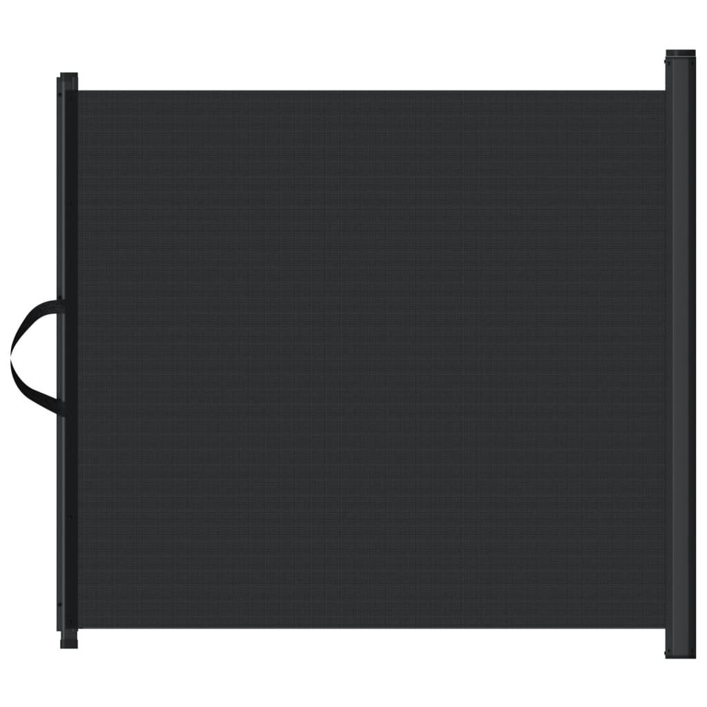 Uvlačiva vrata za kućne ljubimce crna 102,5 x 125 cm