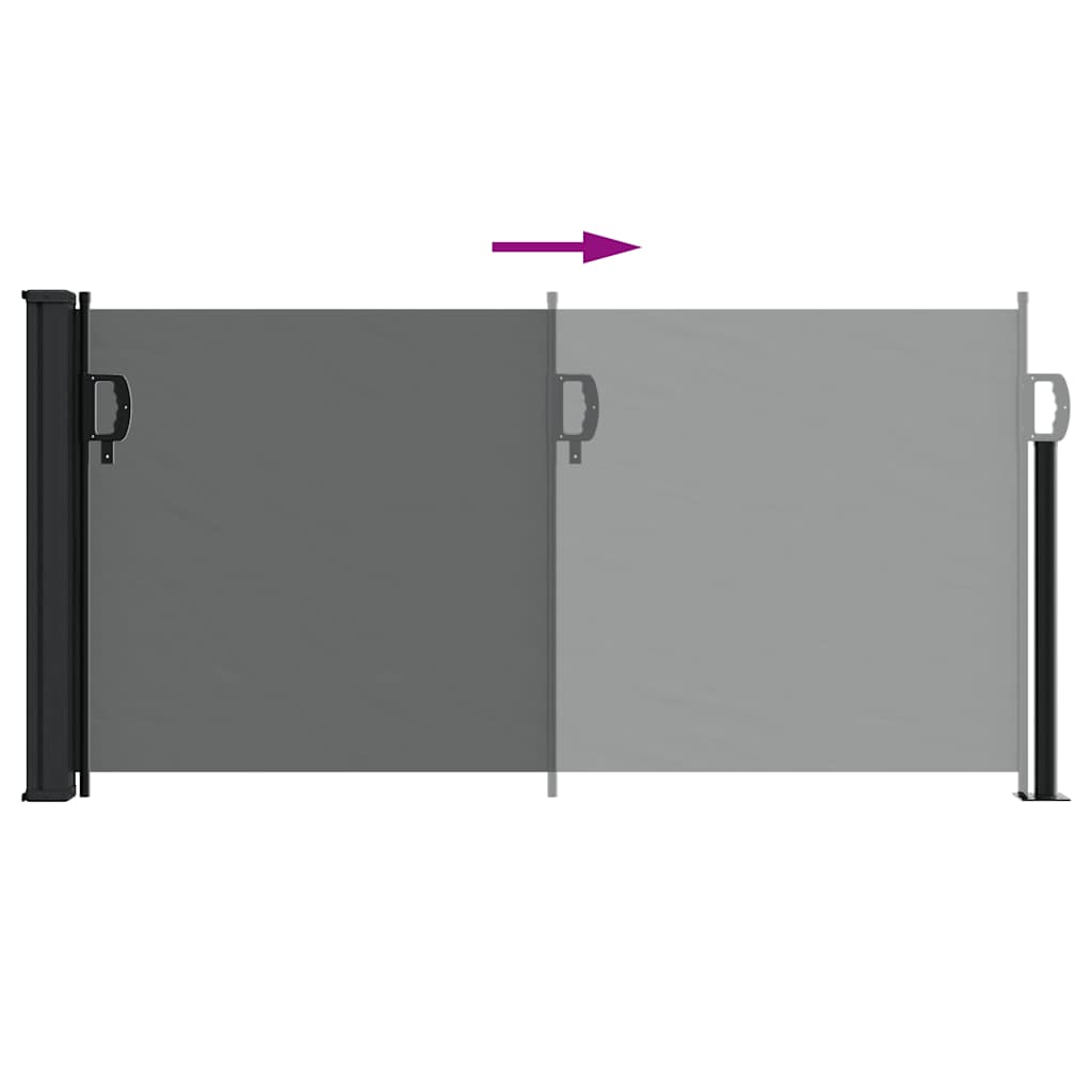 Uvlačna bočna tenda antracit boje 100x300 cm
