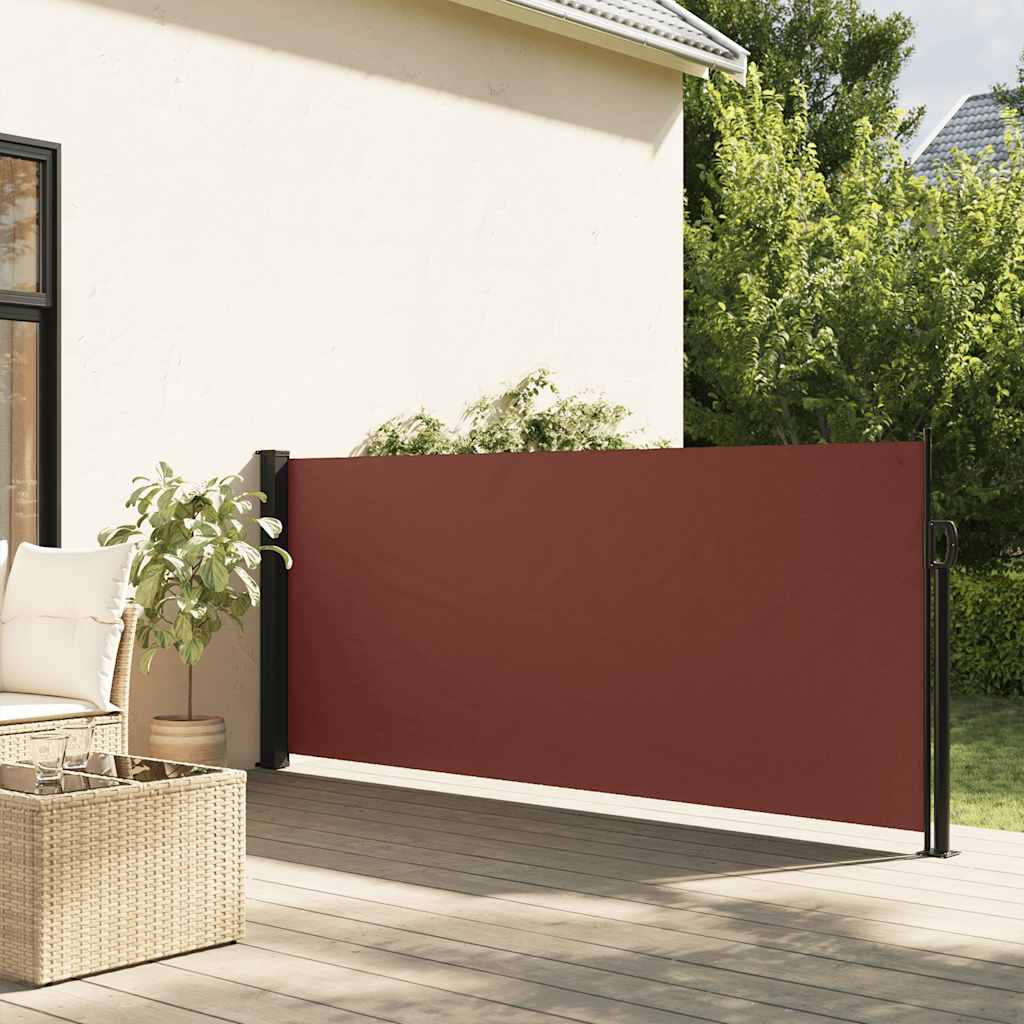 Uvlačiva bočna tenda 117 x 300 cm smeđa