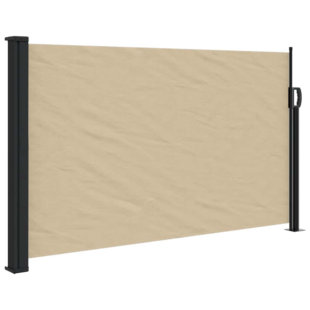 Uvlačiva bočna tenda bež 117 x 300 cm plava