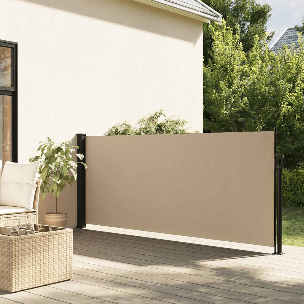 Uvlačiva bočna tenda bež 117 x 300 cm plava