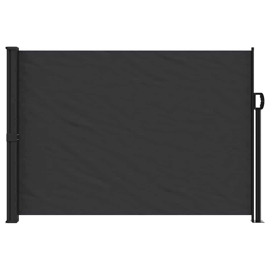 Bočna tenda na uvlačenje crna 140 x 300 cm