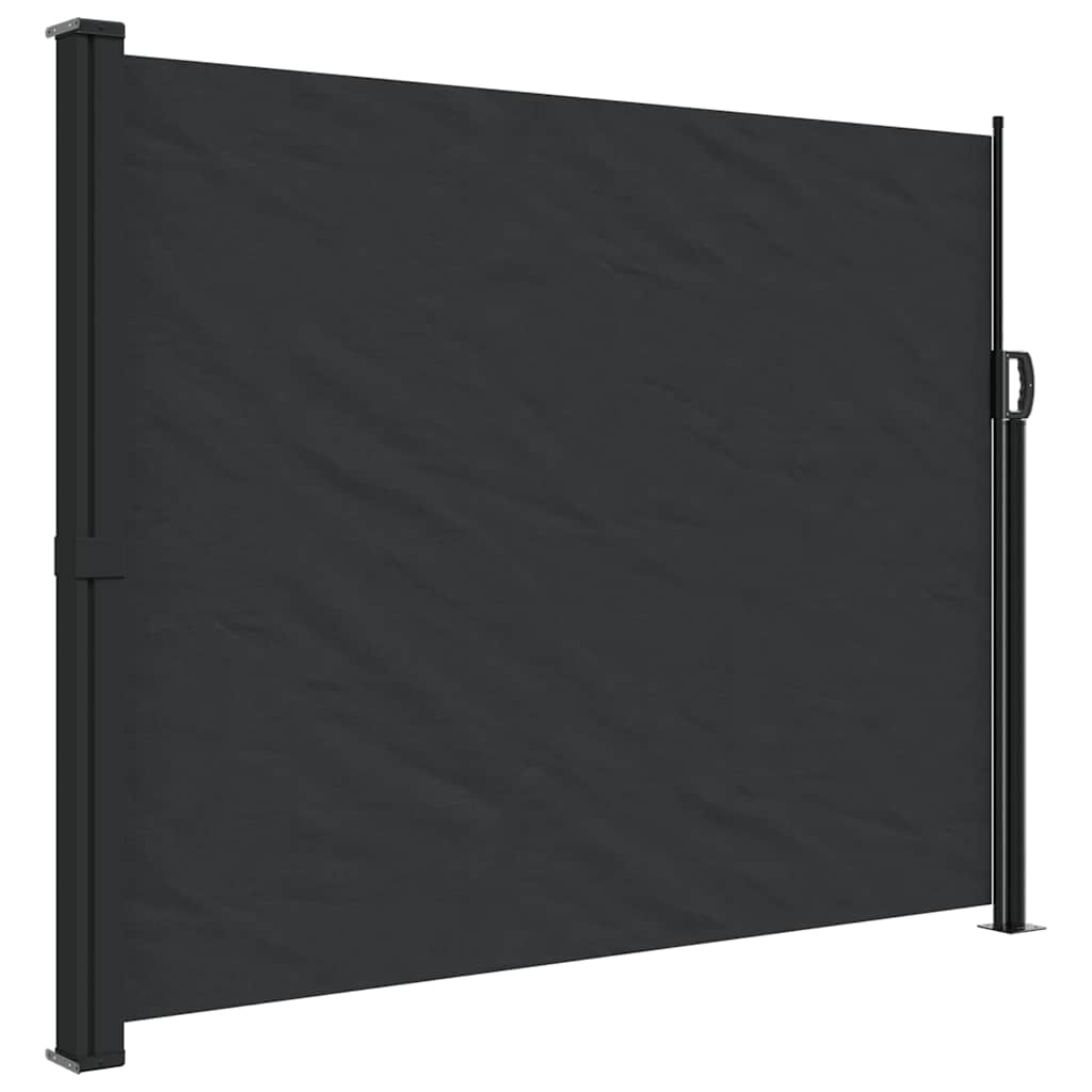 Bočna tenda na uvlačenje crna 160 x 300 cm
