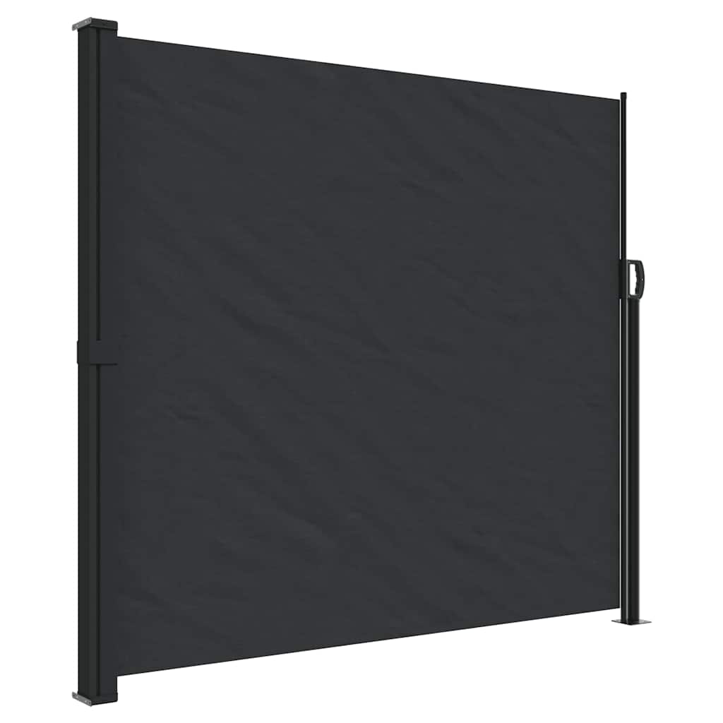 Bočna tenda na uvlačenje crna 180 x 300 cm