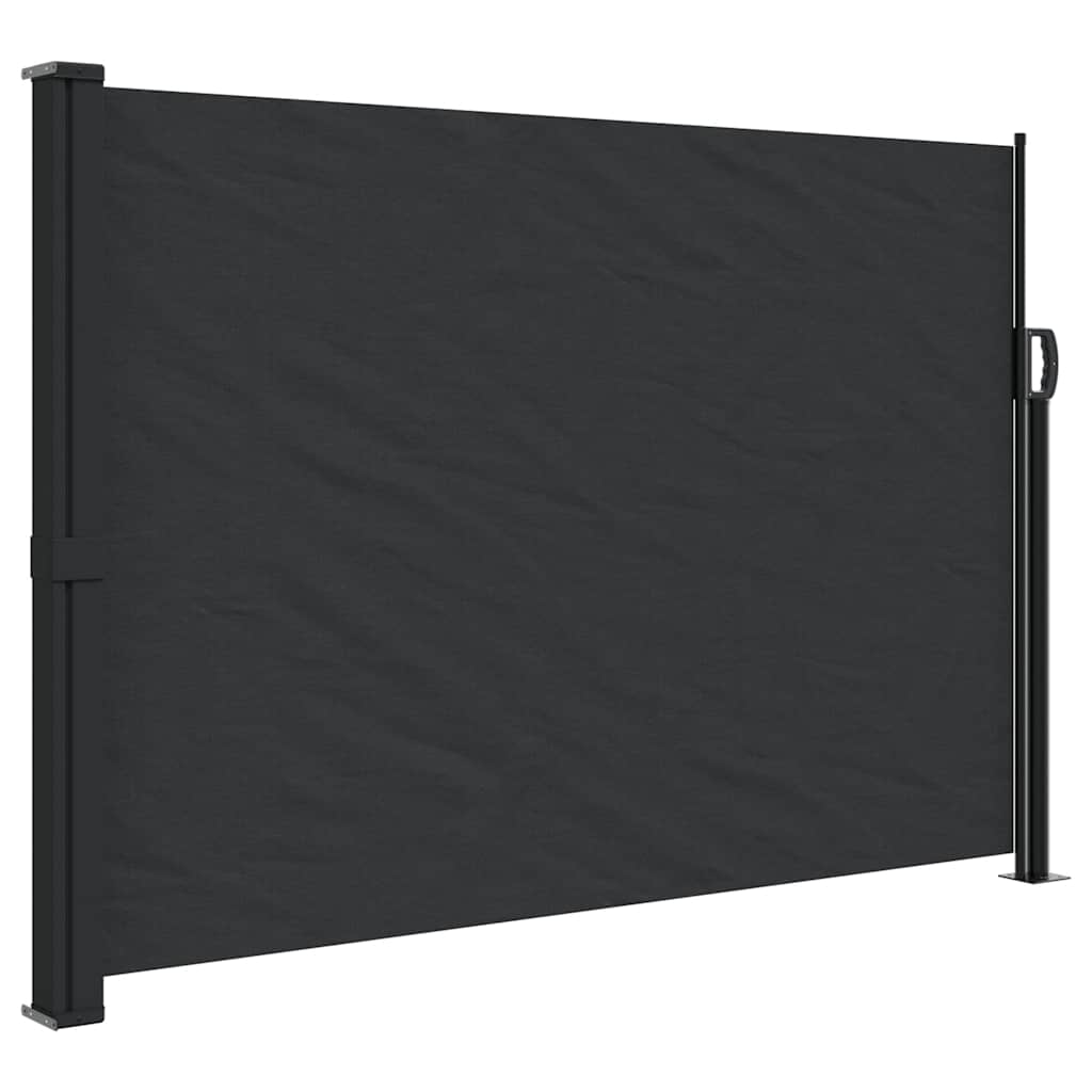 Bočna tenda na uvlačenje crna 140 x 500 cm
