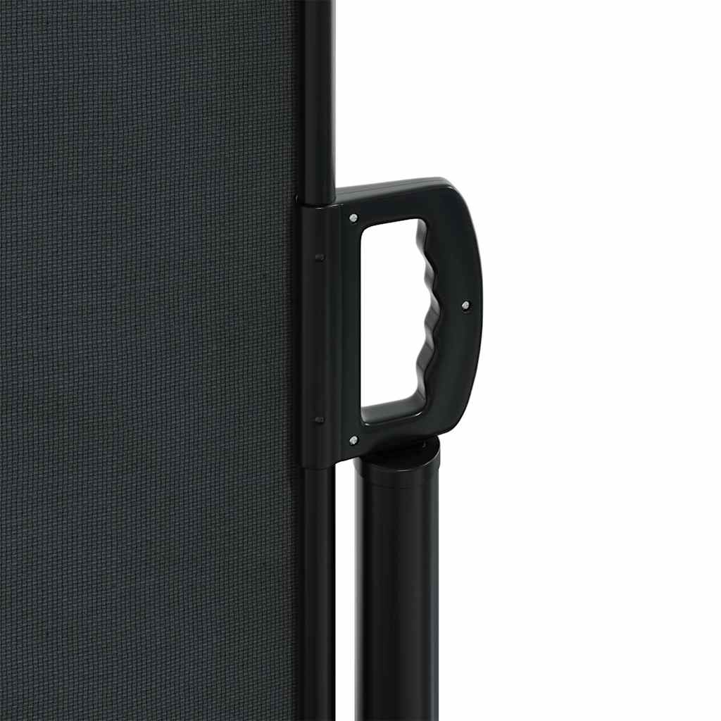 Bočna tenda na uvlačenje crna 140 x 500 cm