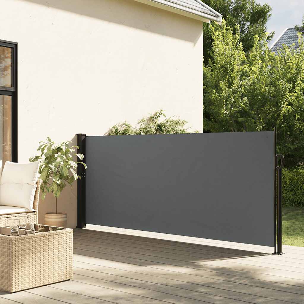 Uvlačna bočna tenda antracit boje 140x500 cm