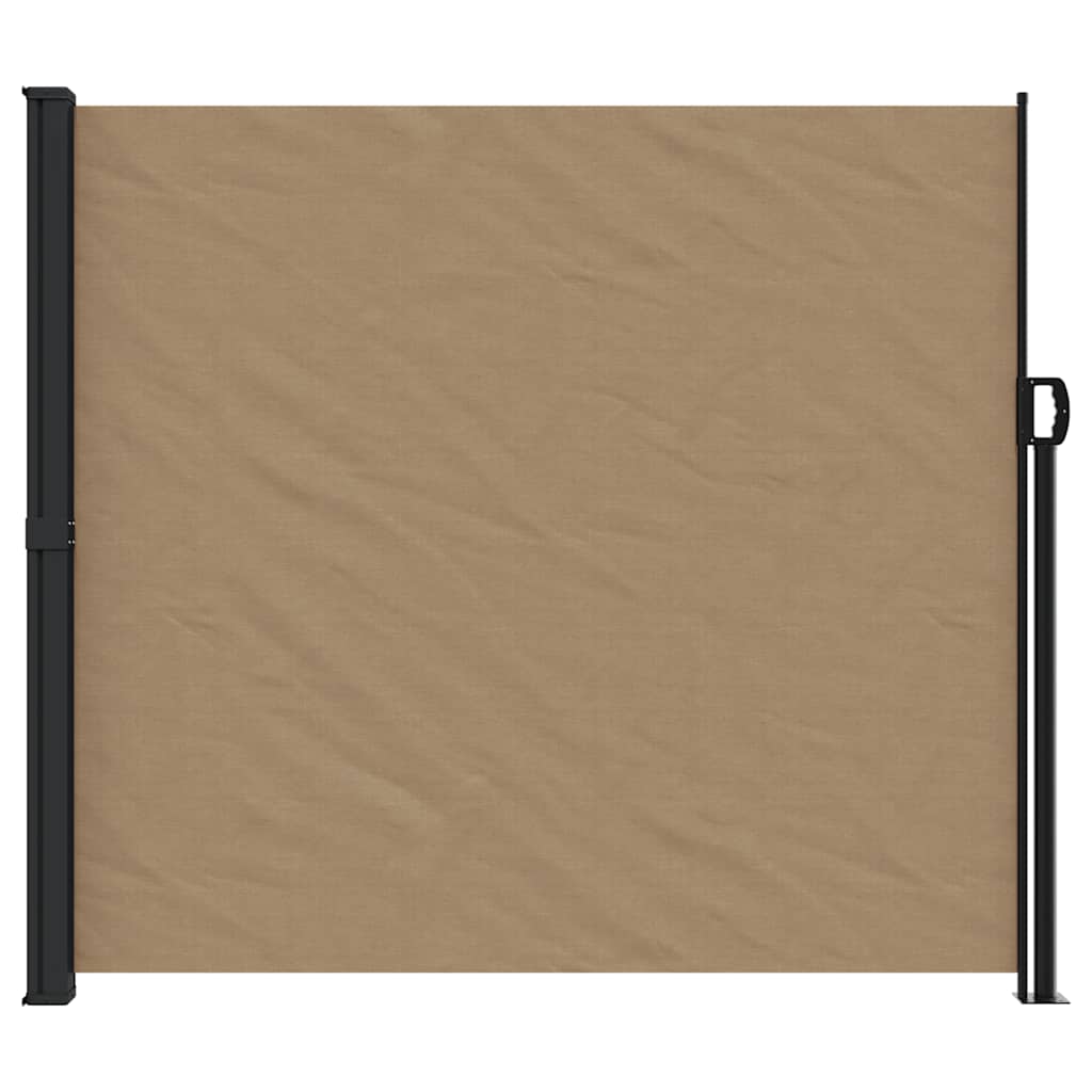Bočna tenda na uvlačenje smeđesiva 180 x 500 cm