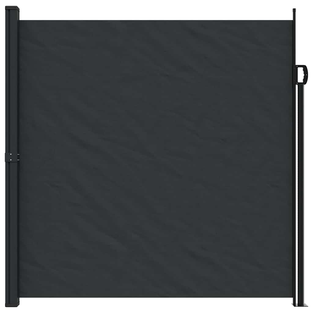 Bočna tenda na uvlačenje crna 200 x 500 cm