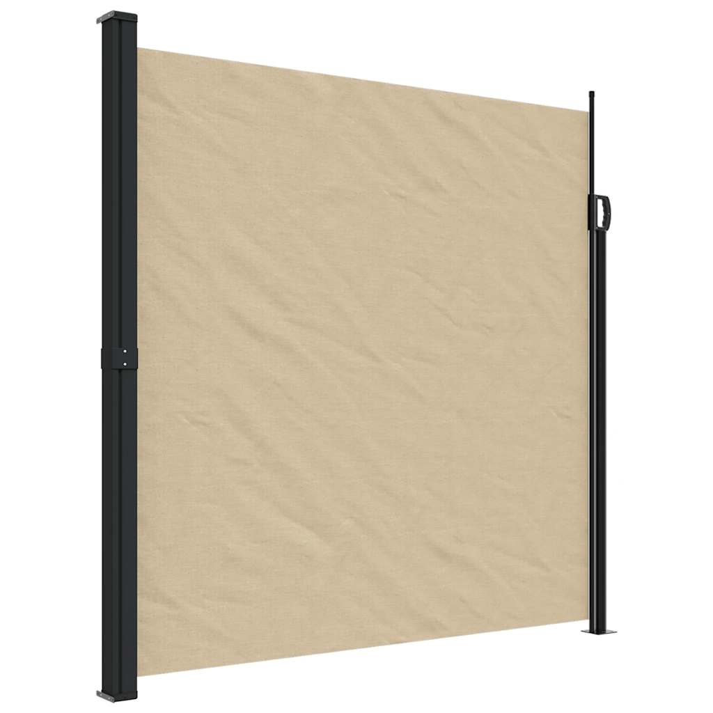 Bočna tenda na uvlačenje bež 200 x 500 cm