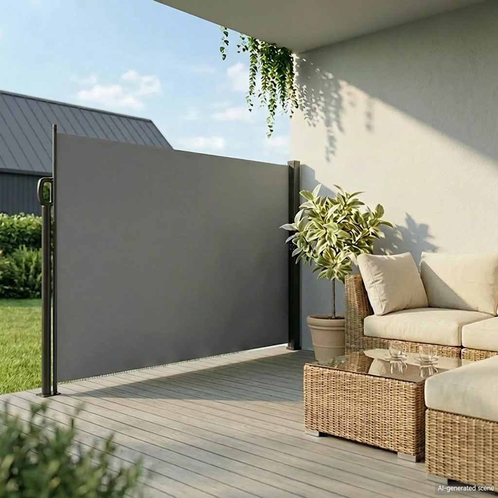 Bočna tenda na uvlačenje antracit 220 x 500 cm
