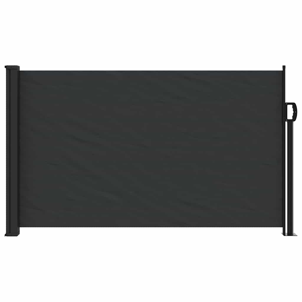 Uvlačiva bočna tenda 120 x 600 cm crna