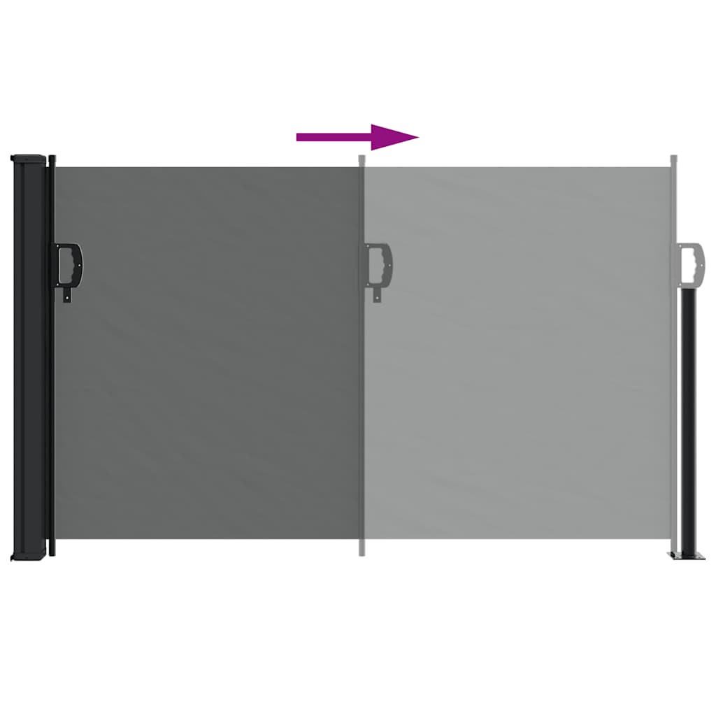 Uvlačna bočna tenda antracit boje 120x600 cm