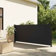 Uvlačiva bočna tenda 140 x 600 cm crna