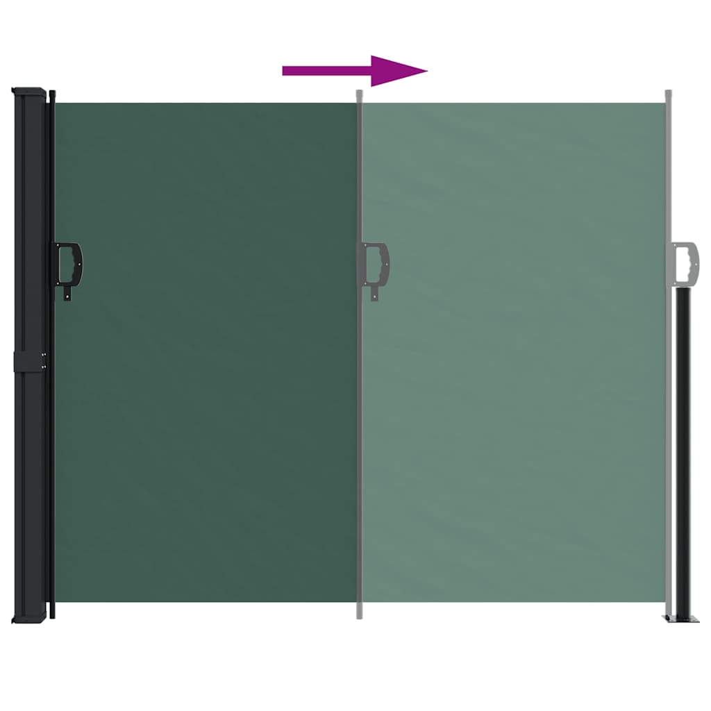 Bočna tenda na uvlačenje tamnozelena 160x600 cm