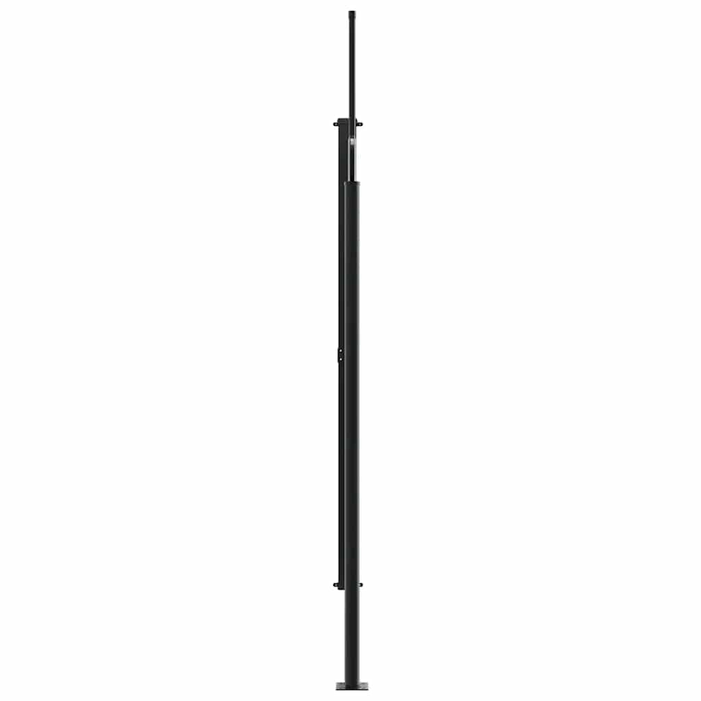 Bočna tenda na uvlačenje crna 200 x 600 cm