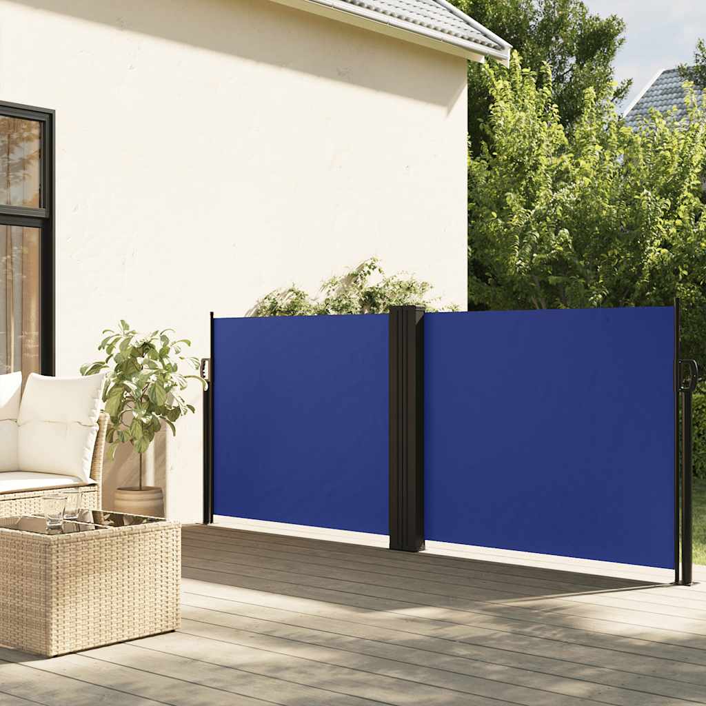 Uvlačiva bočna tenda 120 x 600 cm plava
