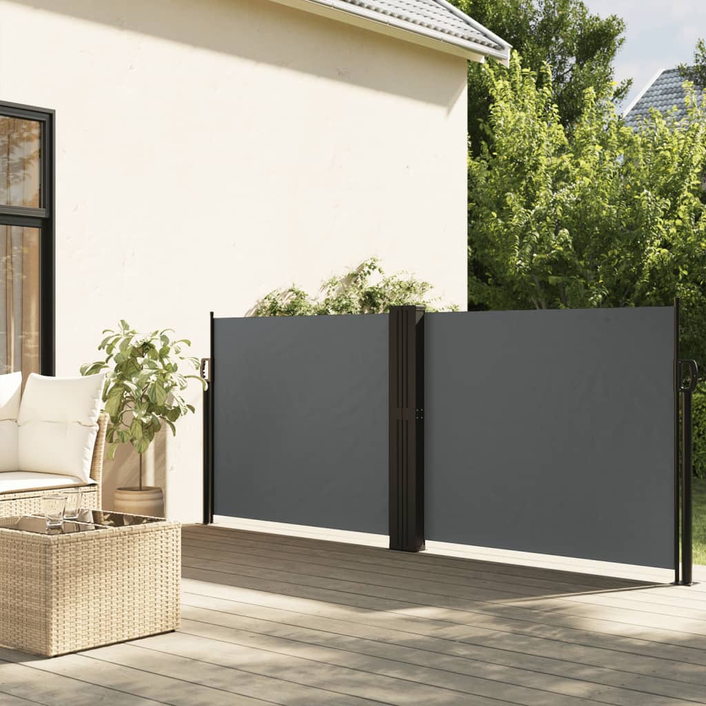 Uvlačiva bočna tenda 140 x 600 cm antracit