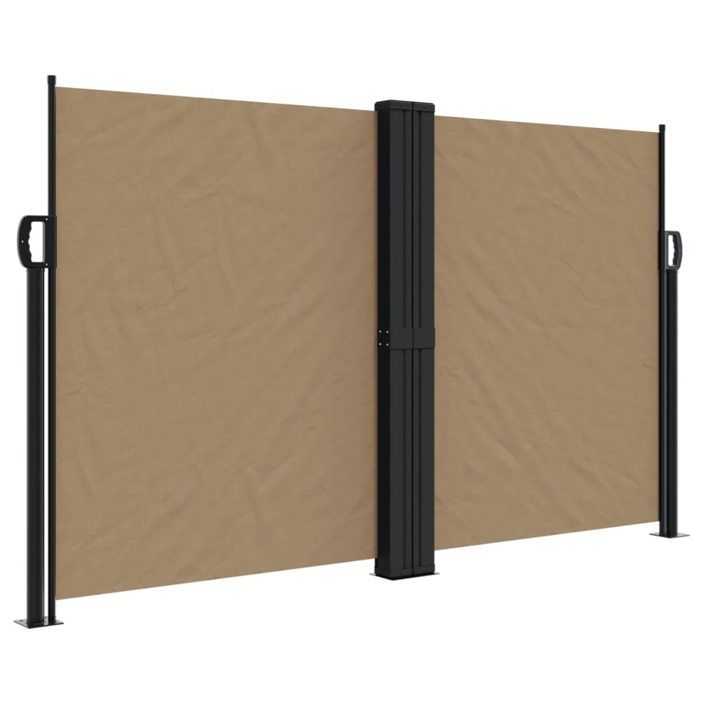 Uvlačiva bočna tenda smeđesiva 140 x 600 cm