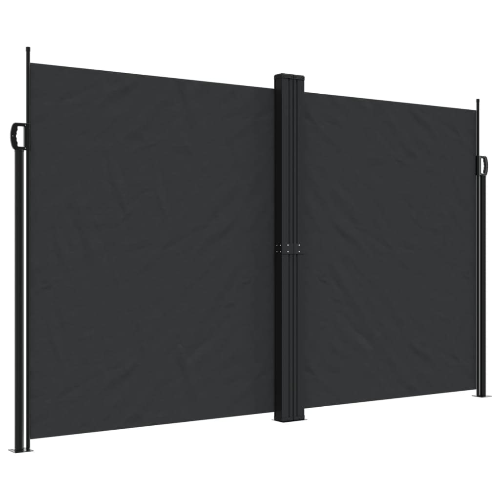 Bočna tenda na uvlačenje crna 200 x 600 cm