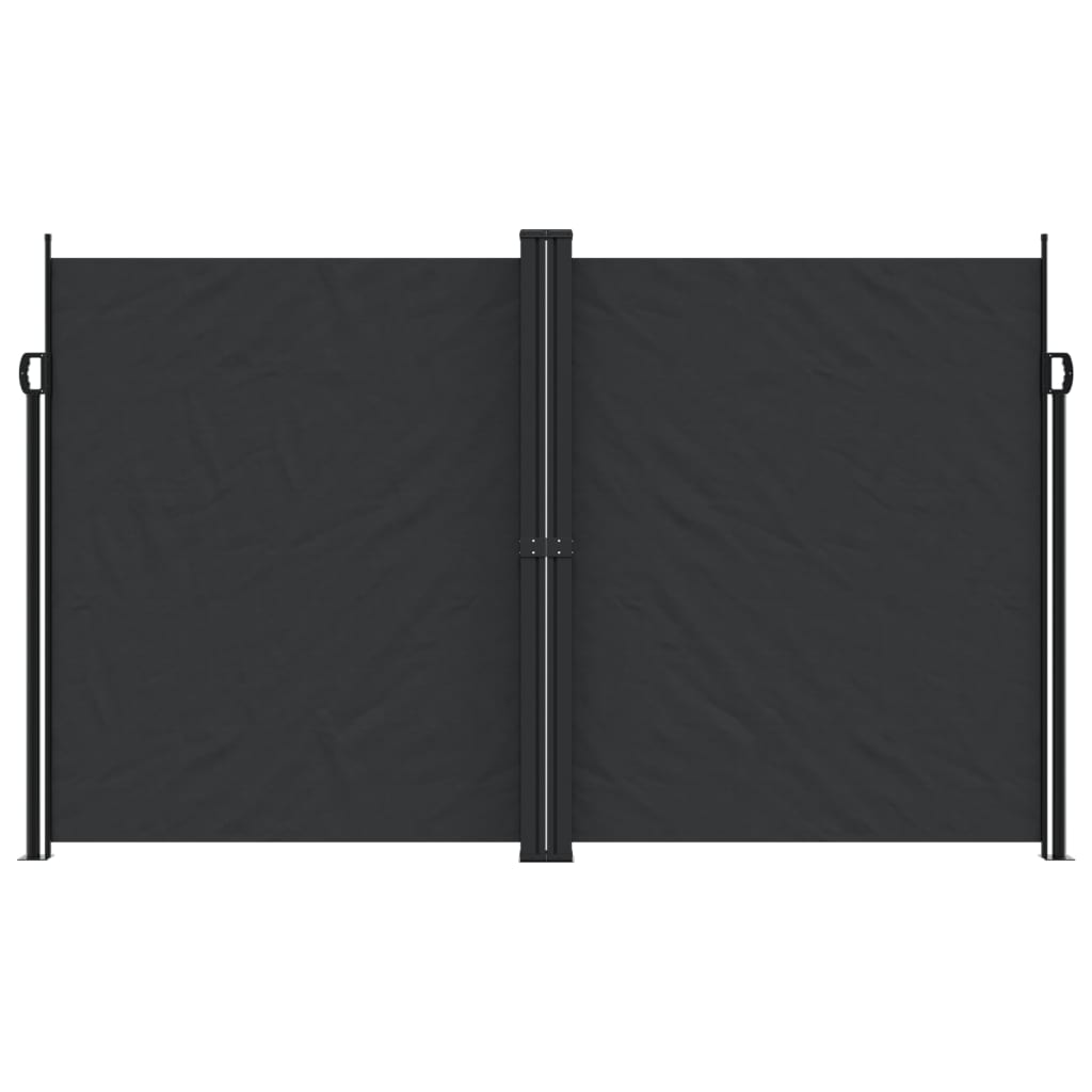 Bočna tenda na uvlačenje crna 200 x 600 cm