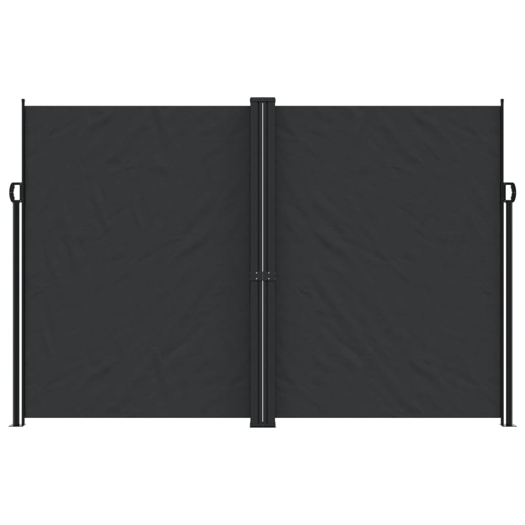 Bočna tenda na uvlačenje crna 220 x 600 cm