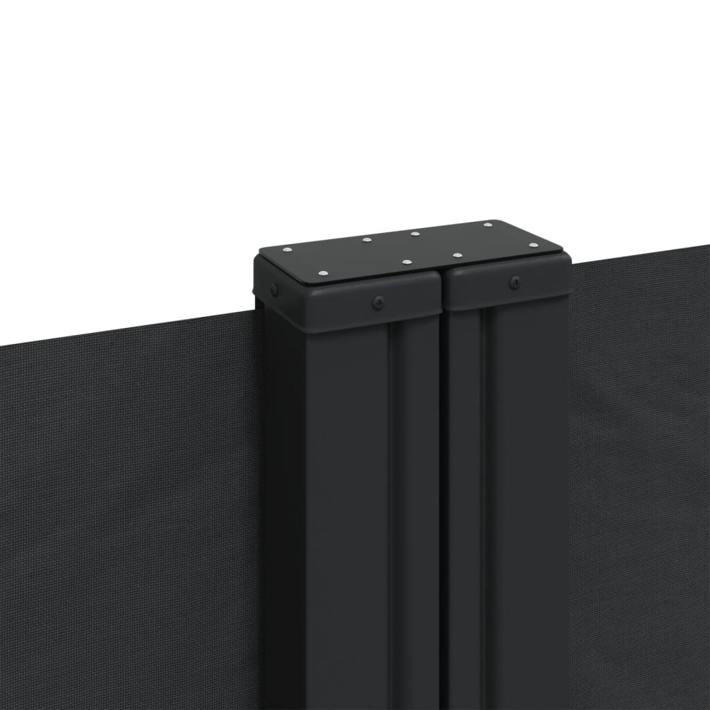 Bočna tenda na uvlačenje crna 220 x 600 cm
