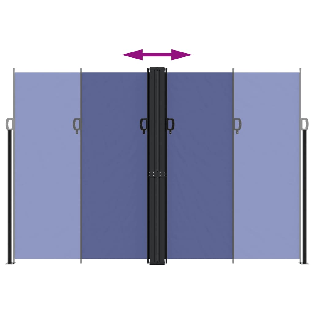 Bočna tenda na uvlačenje plava 220x600 cm
