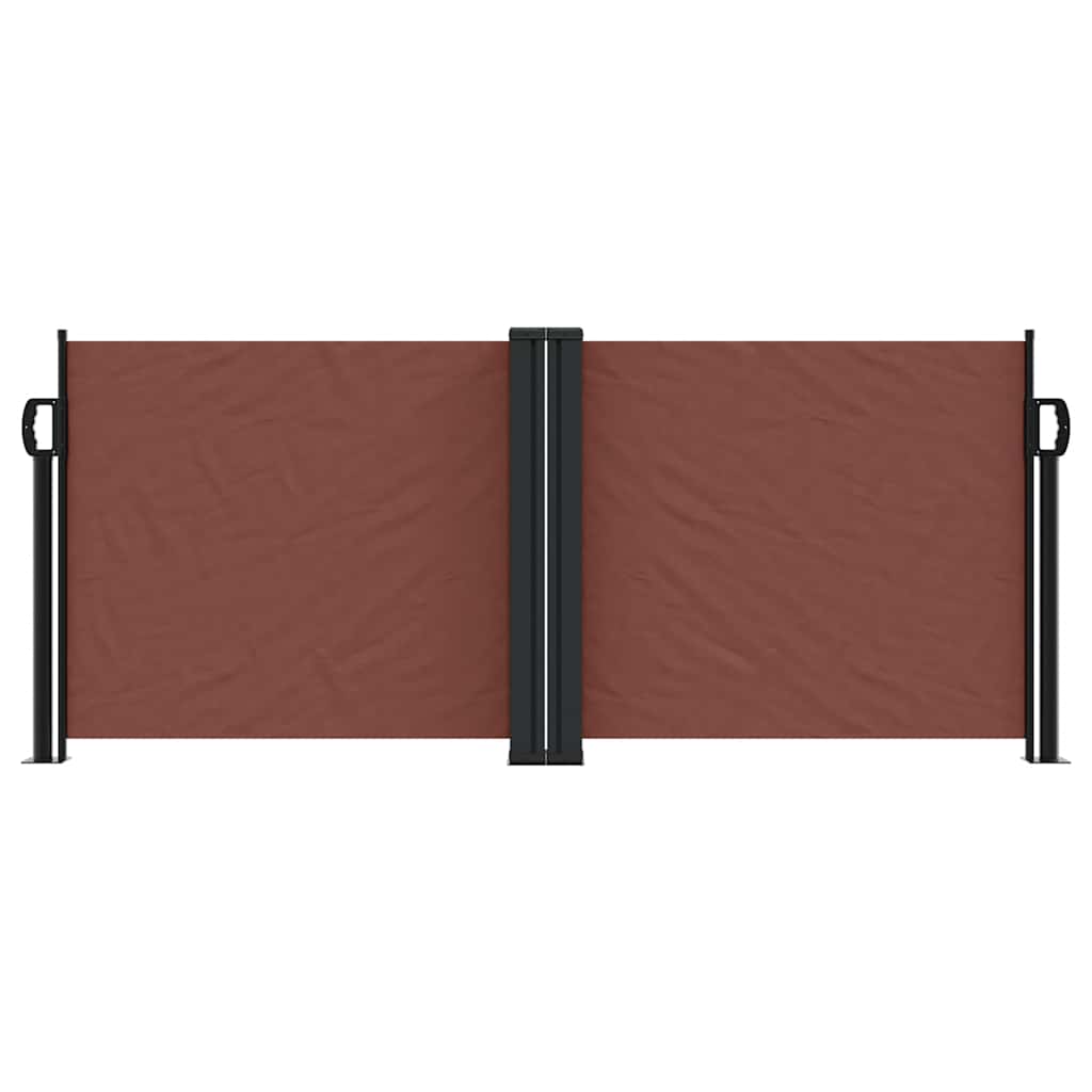Uvlačiva bočna tenda 100 x 1000 cm smeđa