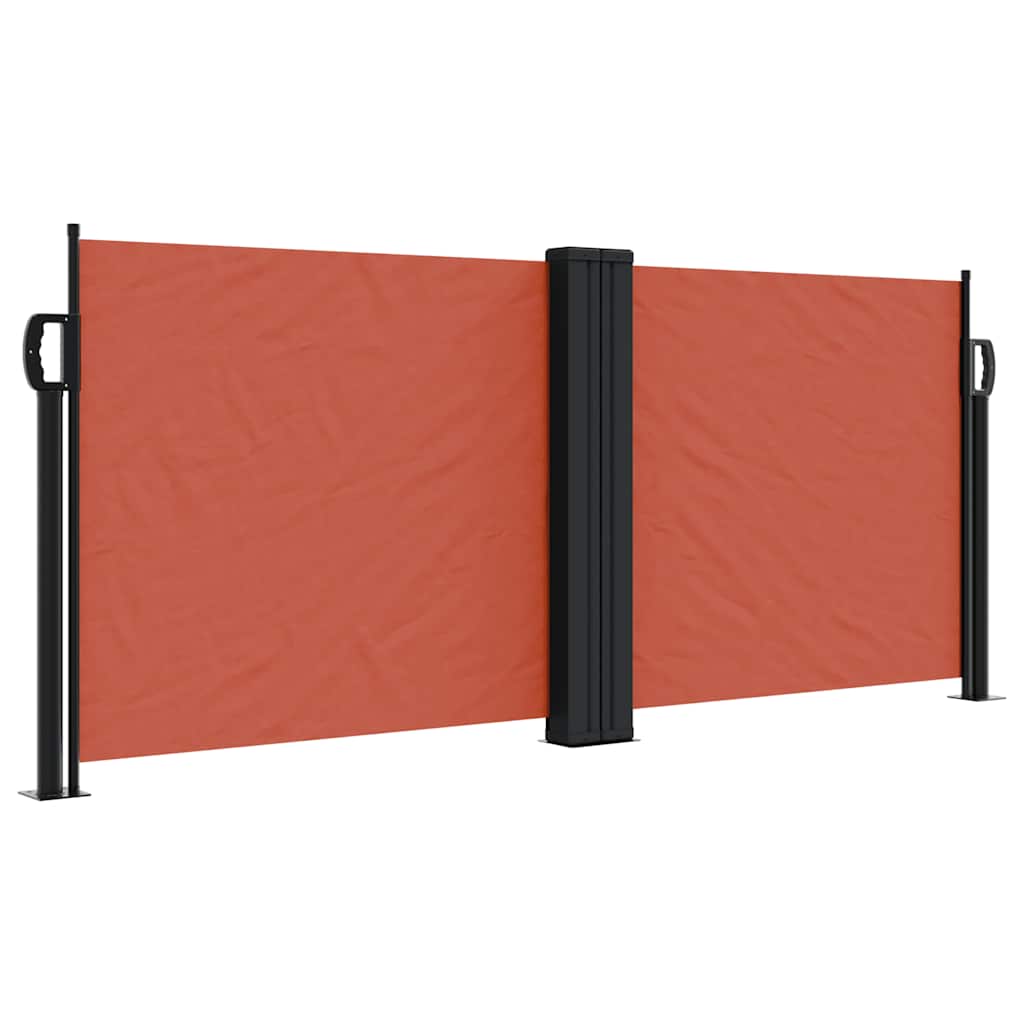 Uvlačiva bočna tenda 100 x 1000 cm terakota