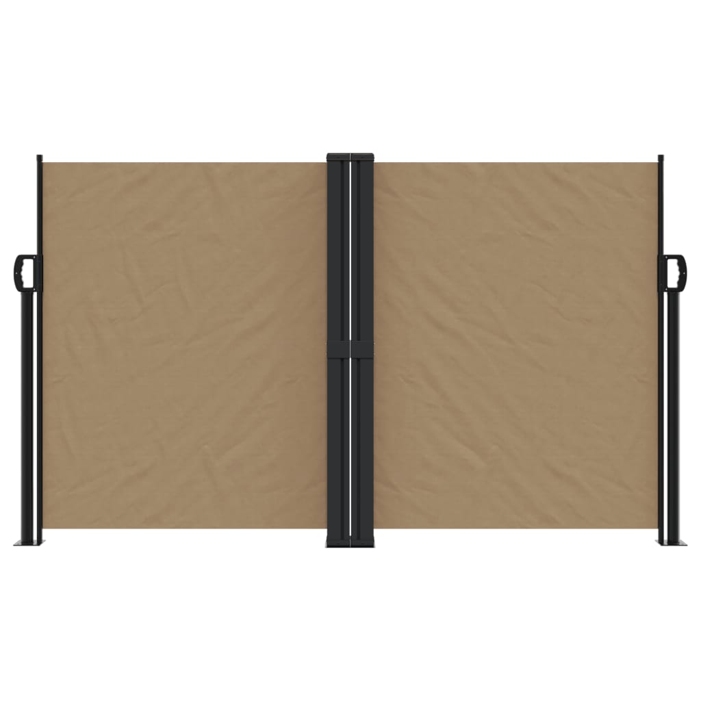 Uvlačiva bočna tenda 140 x 1000 cm smeđesiva