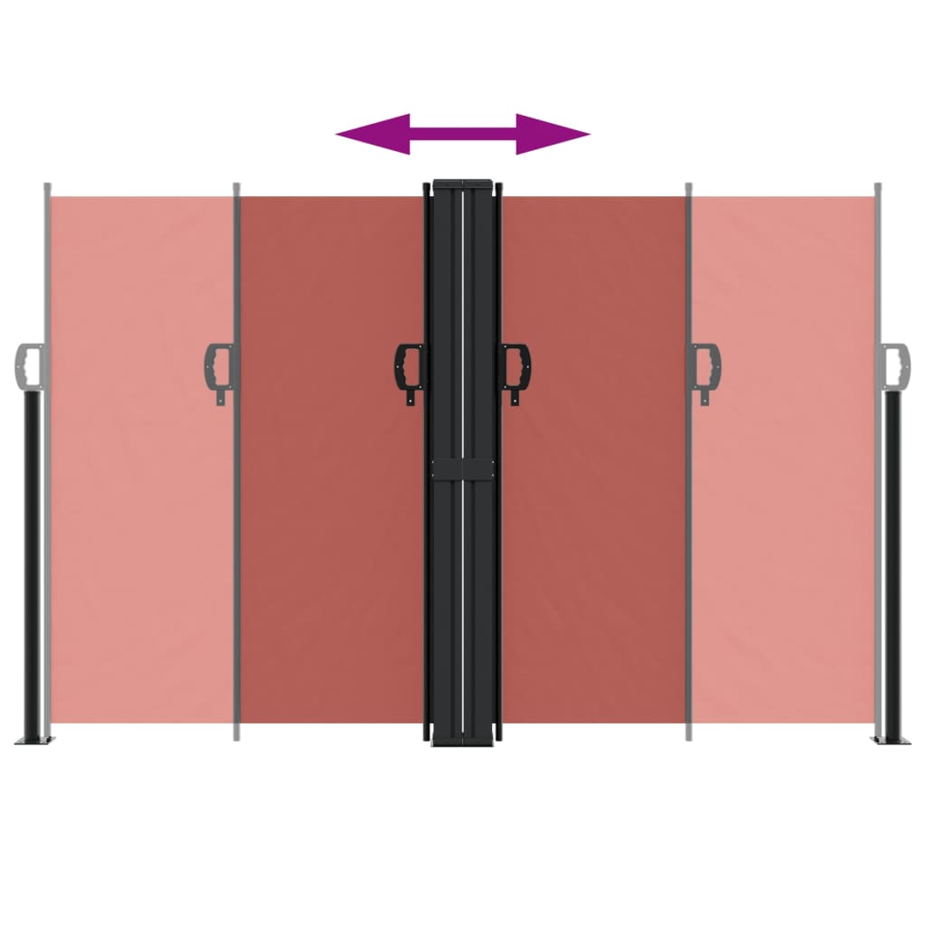 Bočna tenda na uvlačenje terakota 160 x 1000 cm