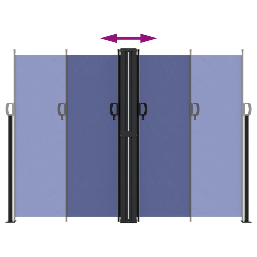 Bočna tenda na uvlačenje plava 180x1000 cm