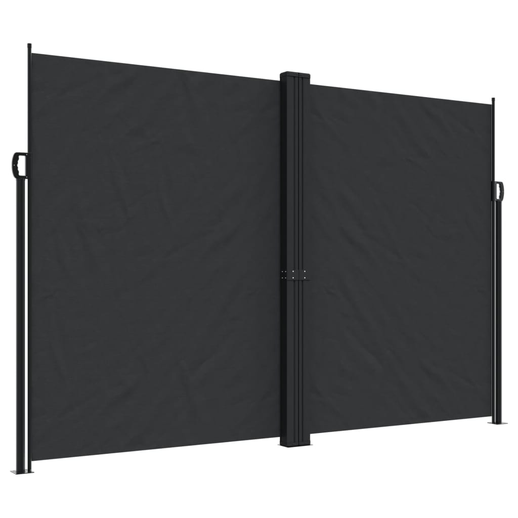 Bočna tenda na uvlačenje crna 220 x 1000 cm