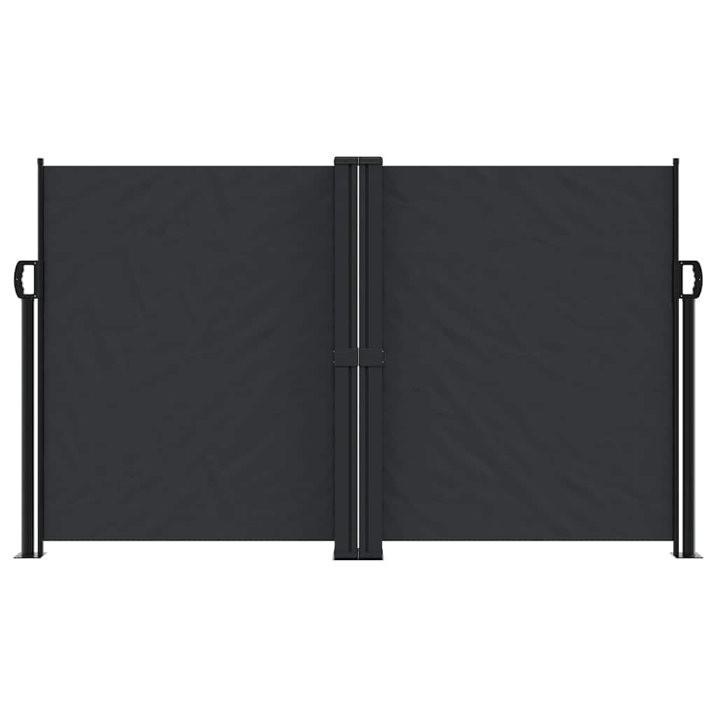 Bočna tenda na uvlačenje crna 140 x 1200 cm