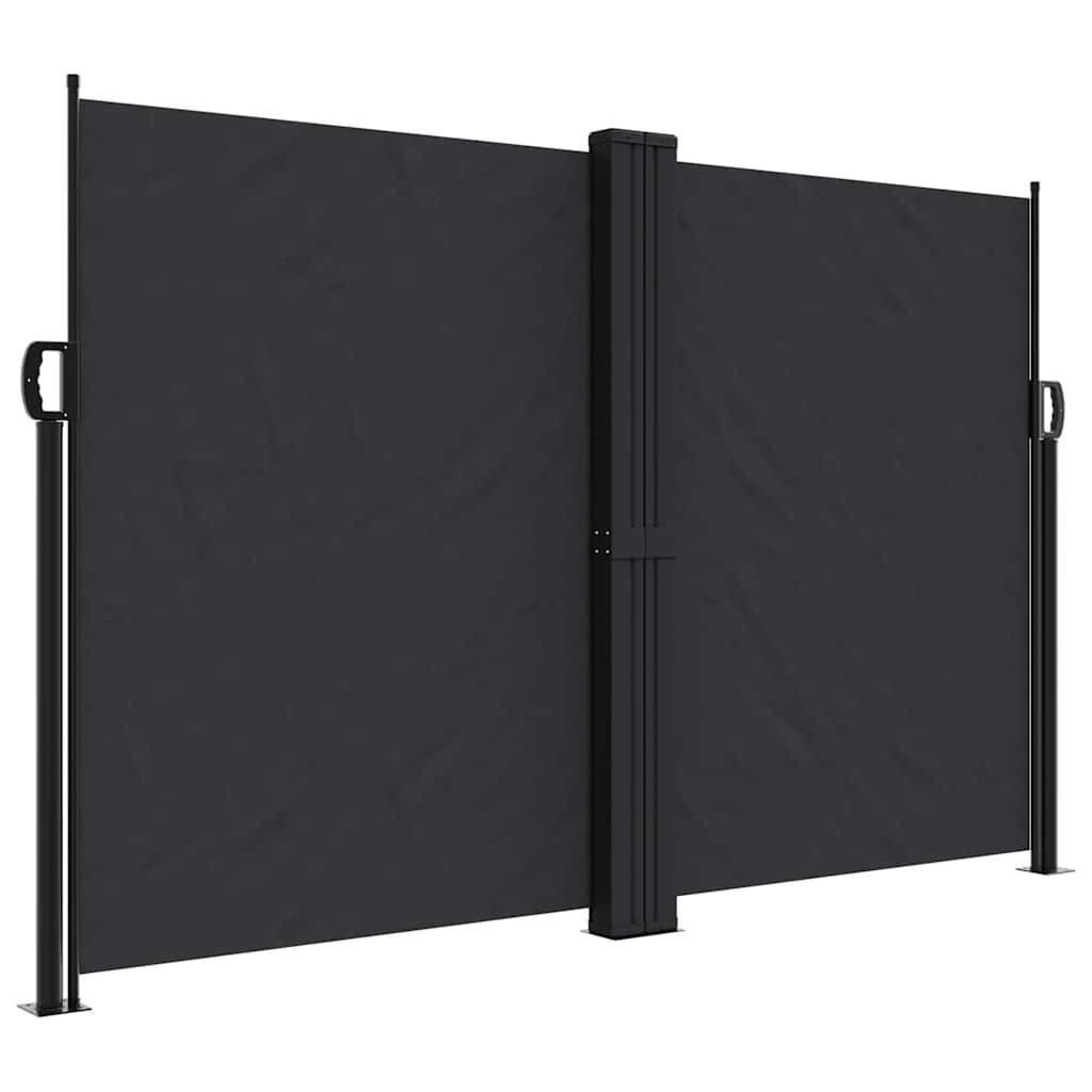 Bočna tenda na uvlačenje crna 160 x 1200 cm