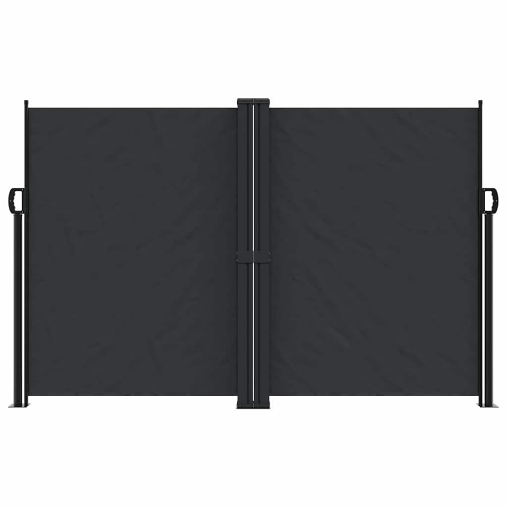 Bočna tenda na uvlačenje crna 160 x 1200 cm