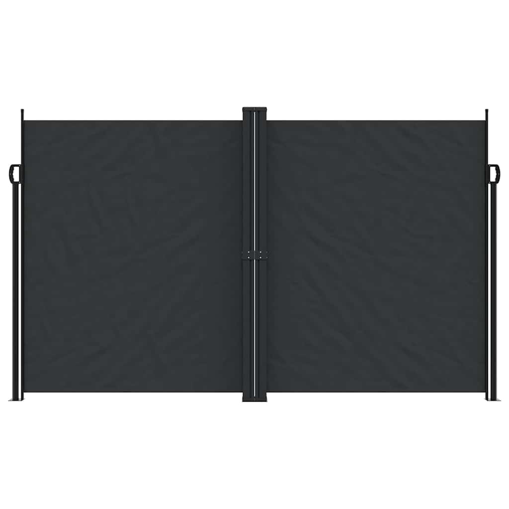 Bočna tenda na uvlačenje crna 200 x 1200 cm