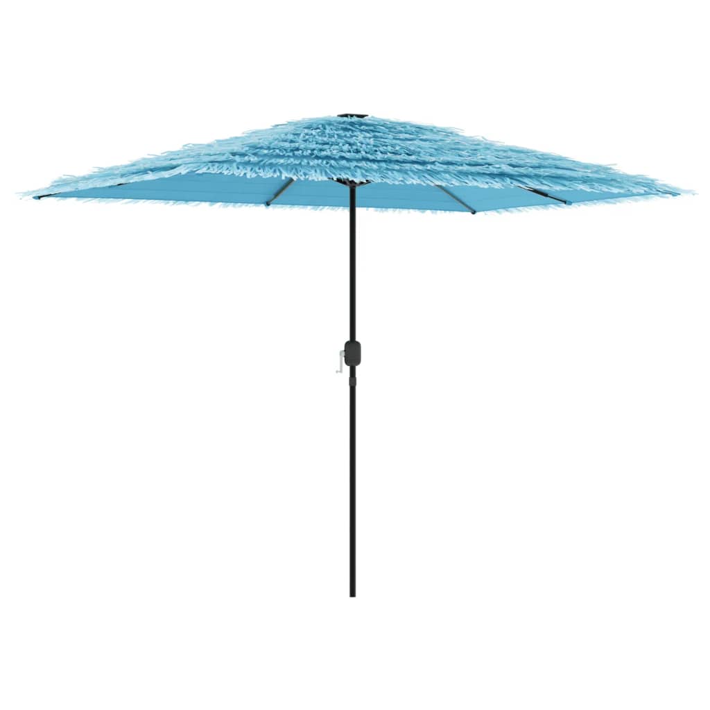 Vrtni suncobran s čeličnom šipkom plavi 300 x 200 x 250 cm