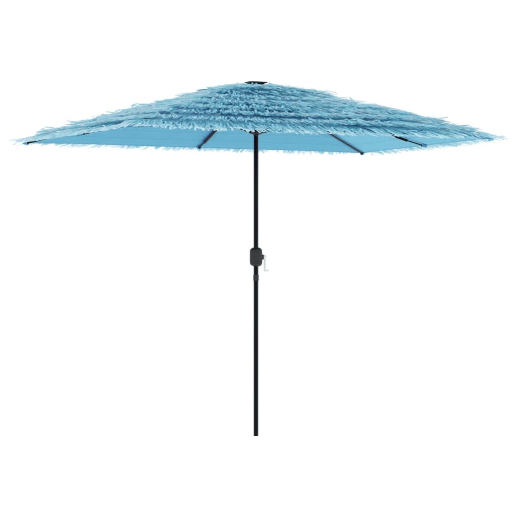 Vrtni suncobran s čeličnom šipkom plavi 300 x 200 x 250 cm