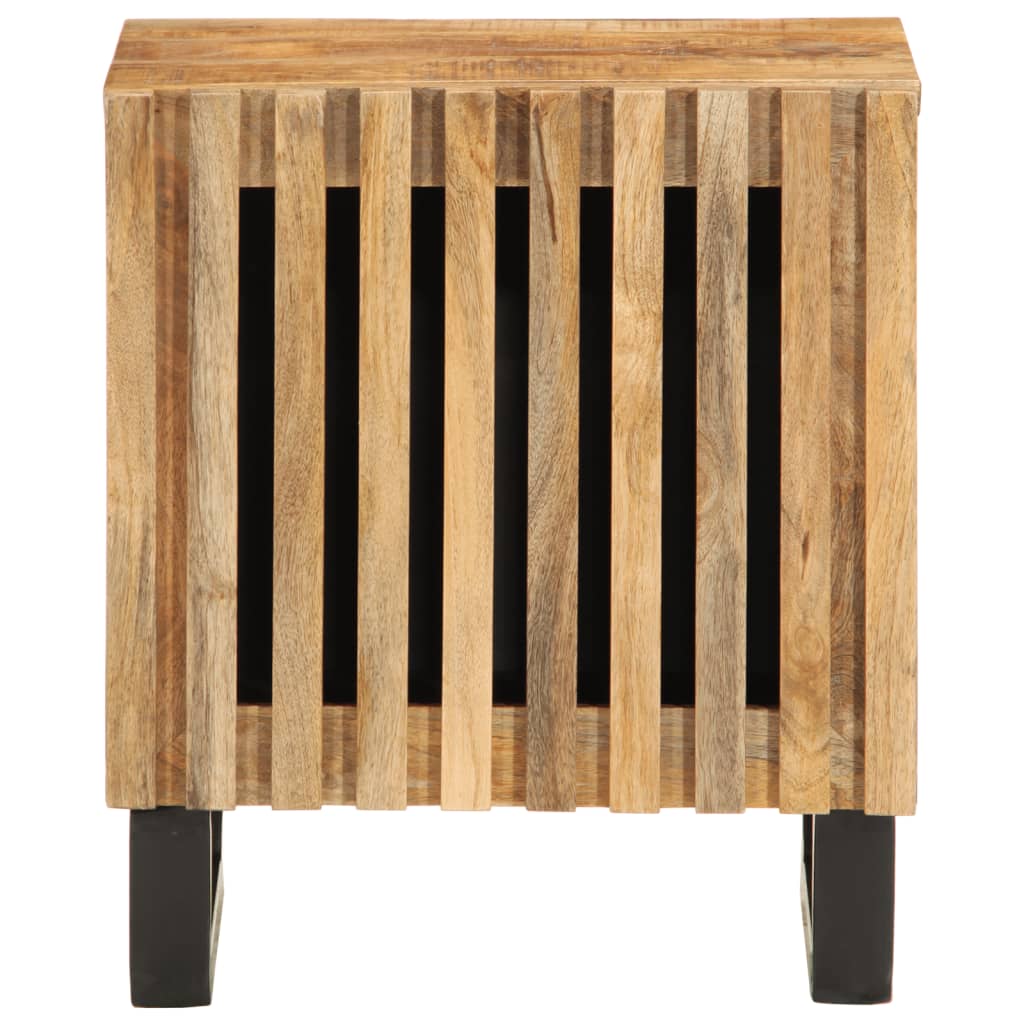 Noćni ormarići 2 kom 40x34x46 cm od masivnog grubog drva manga
